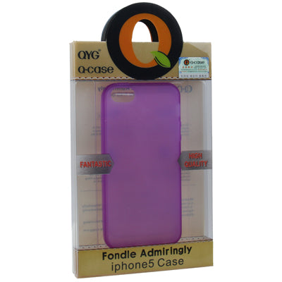 QYG Q-case High Quality Translucent Frosted TPU Protection Case with Keys for iPhone 5 & 5s & SE