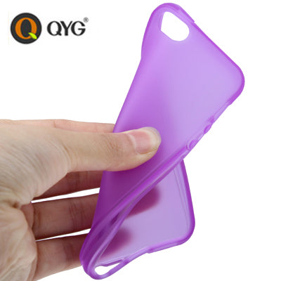 QYG Q-case High Quality Translucent Frosted TPU Protection Case with Keys for iPhone 5 & 5s & SE