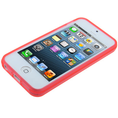 QYG Q-case High Quality Translucent Frosted TPU Protection Case with Keys for iPhone 5 & 5s & SE