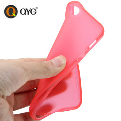 QYG Q-case High Quality Translucent Frosted TPU Protection Case with Keys for iPhone 5 & 5s & SE
