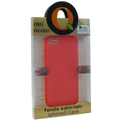 QYG Q-case High Quality Translucent Frosted TPU Protection Case with Keys for iPhone 5 & 5s & SE