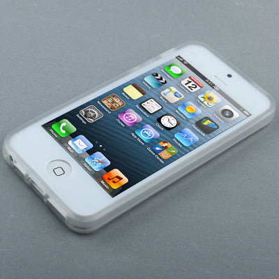 QYG Q-case High Quality Translucent Frosted TPU Protection Case with Keys for iPhone 5 & 5s & SE
