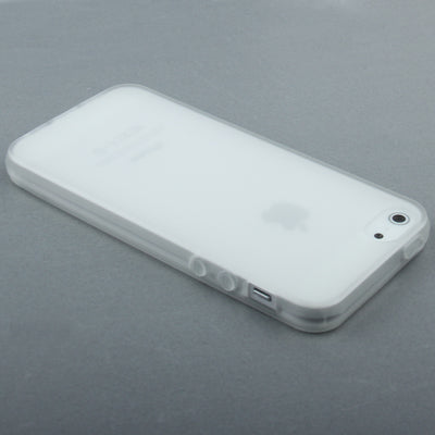 QYG Q-case High Quality Translucent Frosted TPU Protection Case with Keys for iPhone 5 & 5s & SE