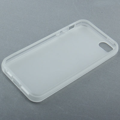 QYG Q-case High Quality Translucent Frosted TPU Protection Case with Keys for iPhone 5 & 5s & SE