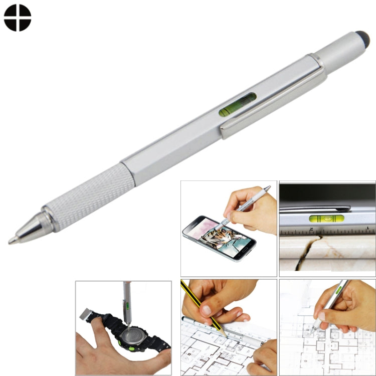 Multi-functional 6 in 1 Professional Stylus, For iPhone 5 & 5S & 5C / 4 & 4S, iPad Air / iPad 4 / iPad mini / mini with Retina Display / New iPad (iPad 3) / iPad 2 / iPad and All Capacitive Touch Screen