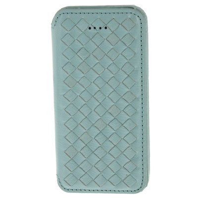 Luxury Leather Series Weave Texture Horizontal Flip Imported Sheepskin Case for iPhone 5 & 5s & SE