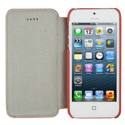 Luxury Leather Series Weave Texture Horizontal Flip Imported Sheepskin Case for iPhone 5 & 5s & SE