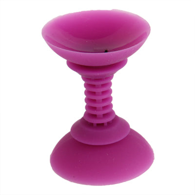 2-use Silicone Phone Sucker Holder + Headphone Winder(Purple)