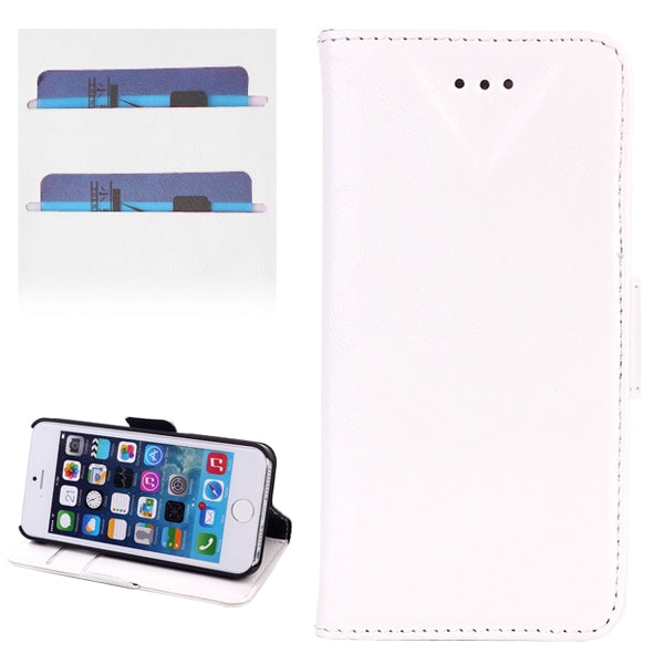 Oil Leather Case with Credit Card Slot & Holder for iPhone 5 & 5s & SE & SE