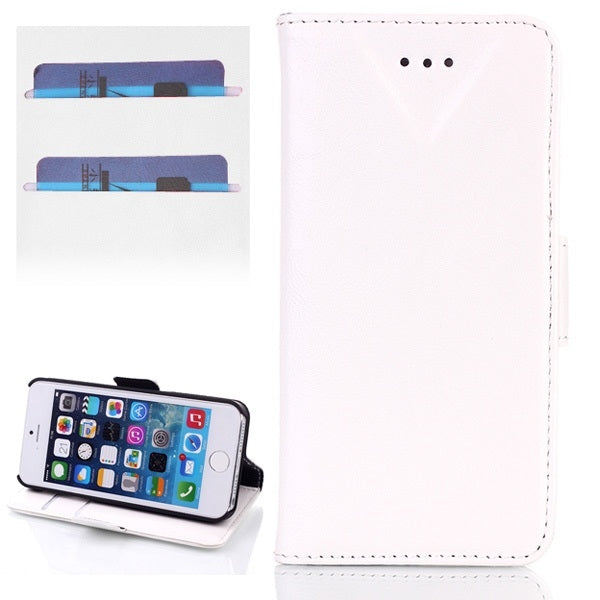 Oil Leather Case with Credit Card Slot & Holder for iPhone 5 & 5s & SE & SE