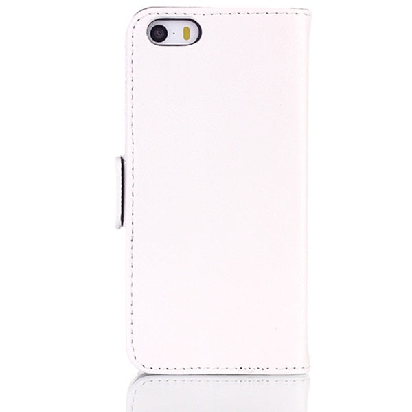 Oil Leather Case with Credit Card Slot & Holder for iPhone 5 & 5s & SE & SE
