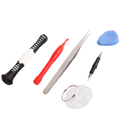 6 in 1 (Sucker+Crowbar+Pry panel+Tweezers+Screwdriver Handle+Dual Screwdriver Hand) Special Opening Tools Sets for iPhone 5 & 5S & 5C / iPhone 4 & 4S