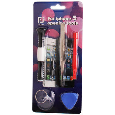 6 in 1 (Sucker+Crowbar+Pry panel+Tweezers+Screwdriver Handle+Dual Screwdriver Hand) Special Opening Tools Sets for iPhone 5 & 5S & 5C / iPhone 4 & 4S
