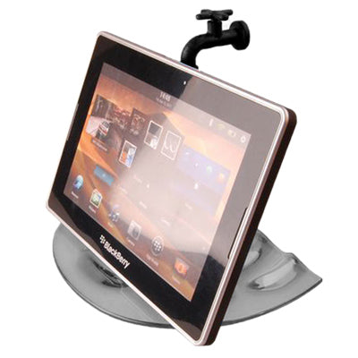 Universal Black Flowing Water Faucet Holder Bracket , For  iPad, iPhone, Galaxy, Huawei, Xiaomi, HTC, Sony, and other Mobile Phones or Tablets(Black)