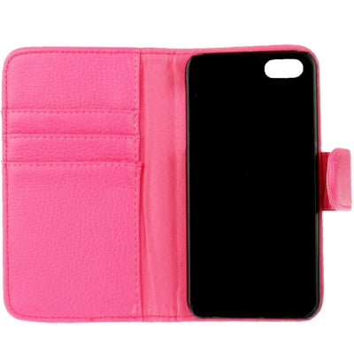 Lichi Texture Flip Leather Case Cover with Credit Card Slots & Belt Clip for iPhone 5 & 5s & SE & SE