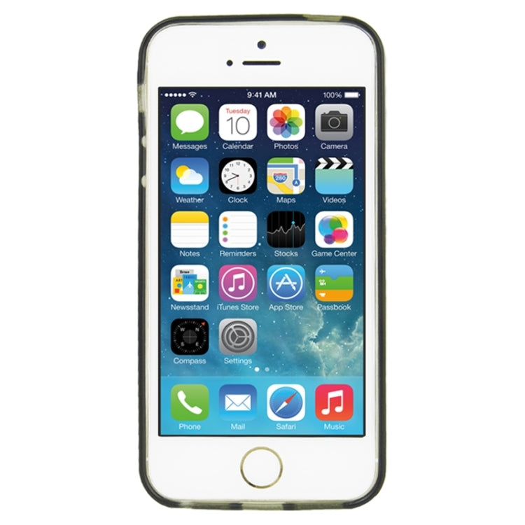 Ultra-Thin Fashionable Whirlwind with Diamond TPU Protective Case for iPhone 5 & 5s & SE