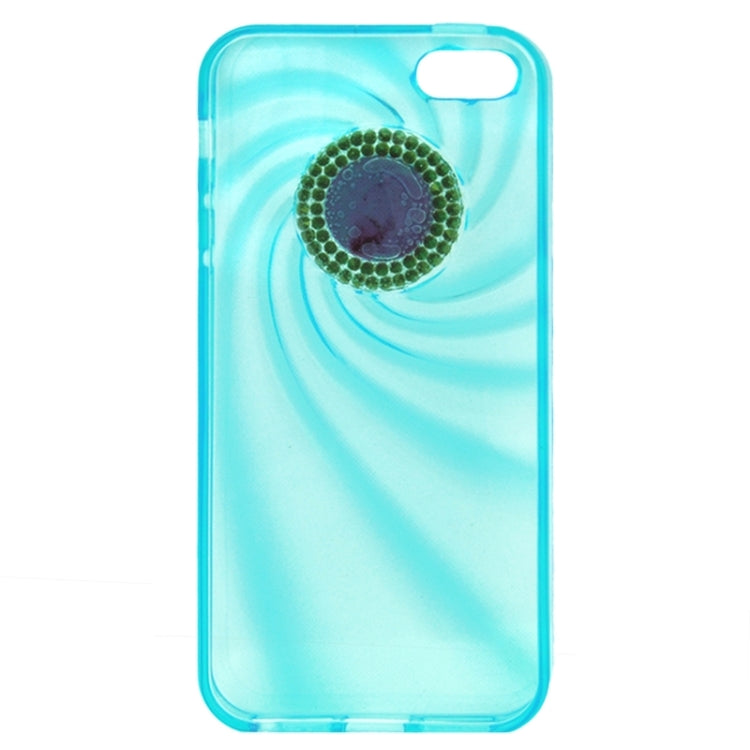 Ultra-Thin Fashionable Whirlwind with Diamond TPU Protective Case for iPhone 5 & 5s & SE