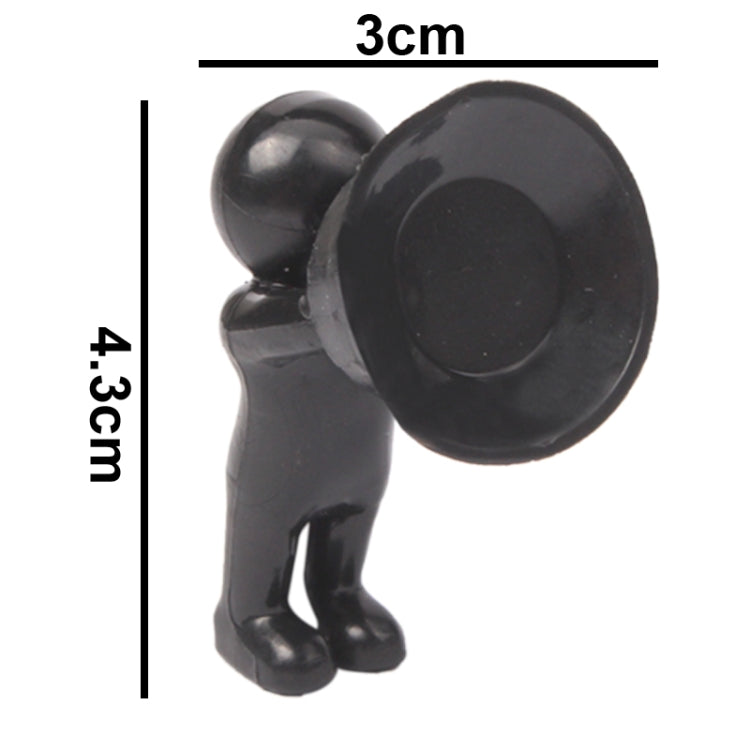 3D Man Stand with Silicone Sucker, For iPhone, Galaxy, Sony, Lenovo, HTC, Huawei, and other Smartphones, Random Color Delivery