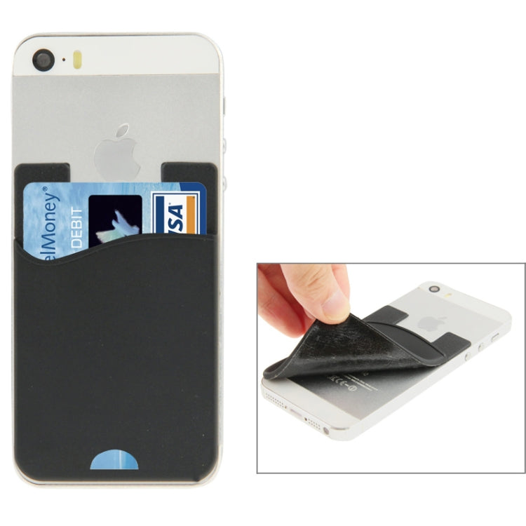 Smart Wallet Silicone Card Pocket, For iPhone, Galaxy, Huawei, Xiaomi, LG, HTC and Other Smart Phones