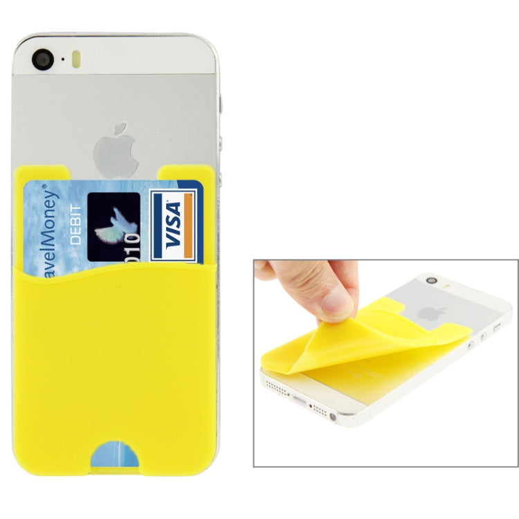 Smart Wallet Silicone Card Pocket, For iPhone, Galaxy, Huawei, Xiaomi, LG, HTC and Other Smart Phones