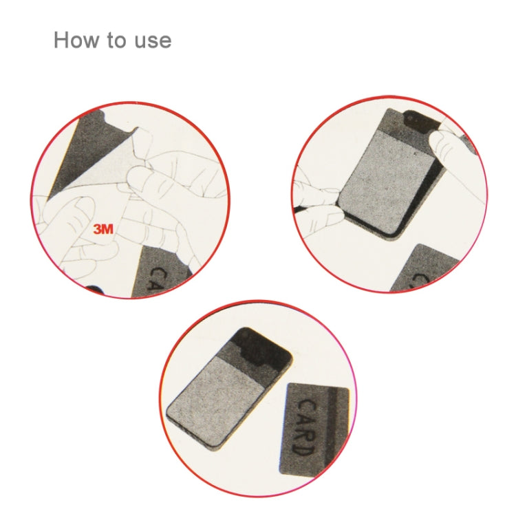 Smart Wallet Silicone Card Pocket, For iPhone, Galaxy, Huawei, Xiaomi, LG, HTC and Other Smart Phones