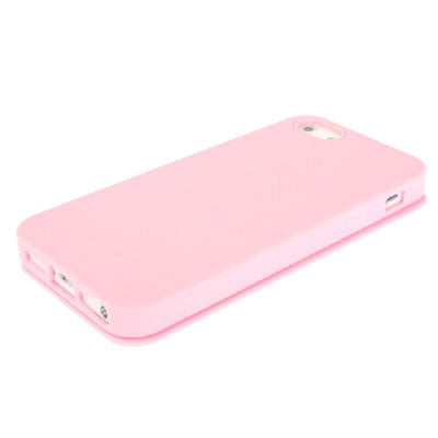 Scrub Flip Silicon Case for iPhone 5 & 5s & SE (Pink)