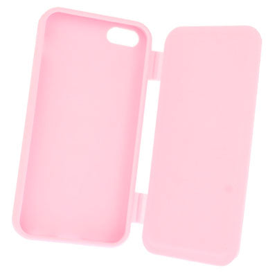 Scrub Flip Silicon Case for iPhone 5 & 5s & SE (Pink)