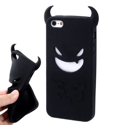 Halloween Devil Style 3D Shape Silicon Case for iPhone 5 & 5s & SE