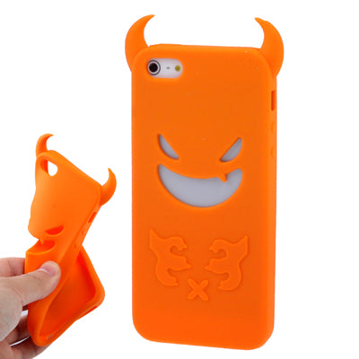 Halloween Devil Style 3D Shape Silicon Case for iPhone 5 & 5s & SE