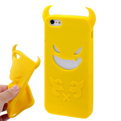 Halloween Devil Style 3D Shape Silicon Case for iPhone 5 & 5s & SE