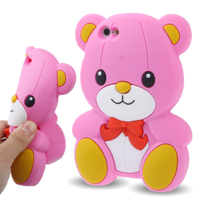 3D Cartoon Bear Shape Silicone Case for iPhone 5 & 5s & SE & SE