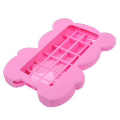 3D Cartoon Bear Shape Silicone Case for iPhone 5 & 5s & SE & SE