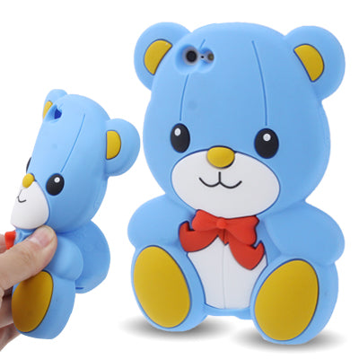 3D Cartoon Bear Shape Silicone Case for iPhone 5 & 5s & SE & SE
