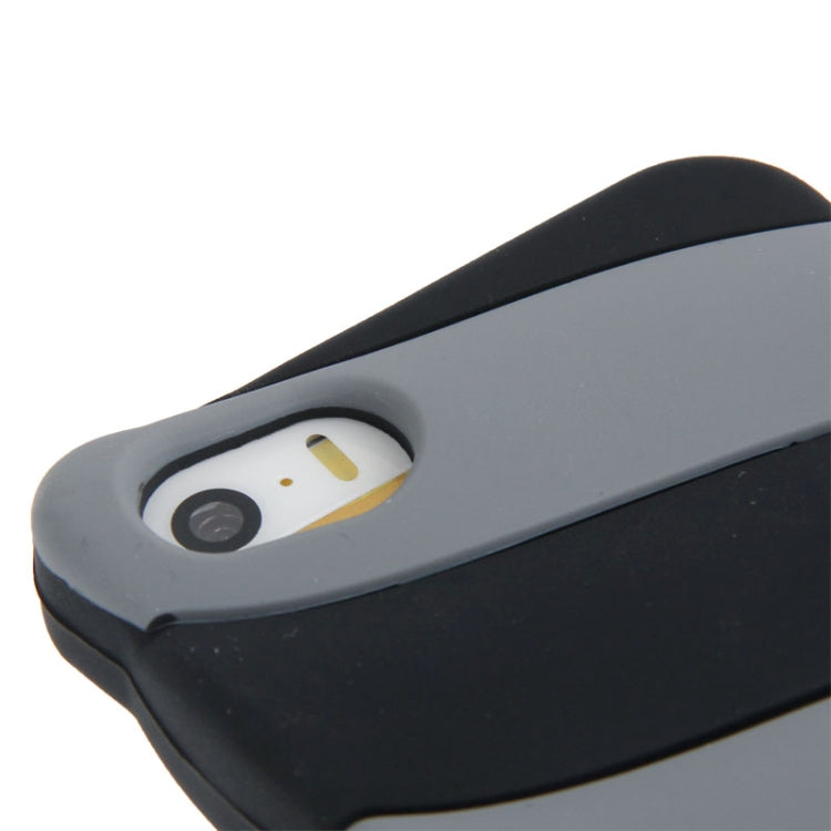 Colorful Stripe Pattern Silicone Case for iPhone 5 & 5s & SE & SE