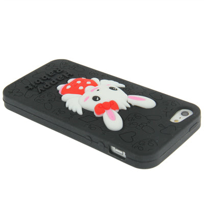3D Happy Rabbit Style Silicon Protective Case for iPhone 5 & 5s & SE