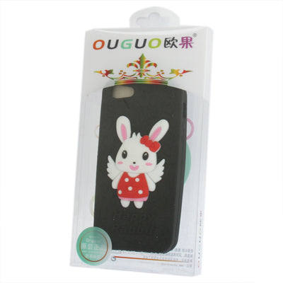 3D Happy Rabbit Style Silicon Protective Case for iPhone 5 & 5s & SE