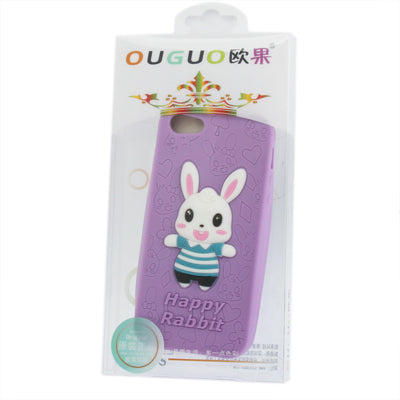 3D Happy Rabbit Style Silicon Protective Case for iPhone 5 & 5s & SE