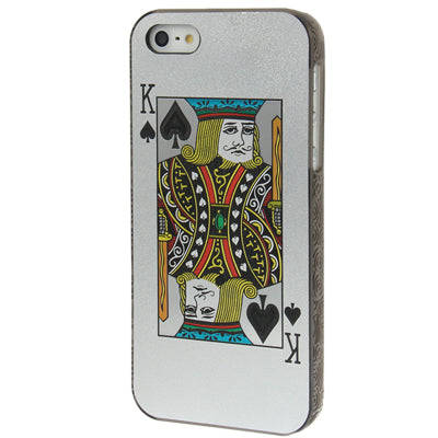 Playing Card Series Spade K Pattern Plastic Protective Case for iPhone 5 & 5s & SE