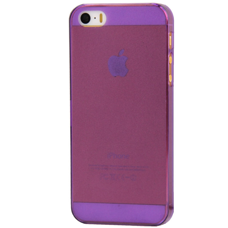 0.5mm Ultra Thin Scrub Plastic Case for iPhone 5 & 5s & SE