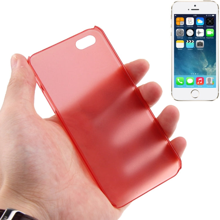 0.5mm Ultra Thin Scrub Plastic Case for iPhone 5 & 5s & SE