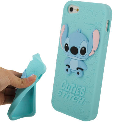 Stitch Cartoon Pattern Silicon Case for iPhone 5 & 5s & SE