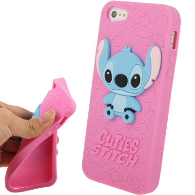 Stitch Cartoon Pattern Silicon Case for iPhone 5 & 5s & SE