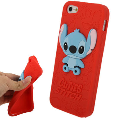 Stitch Cartoon Pattern Silicon Case for iPhone 5 & 5s & SE