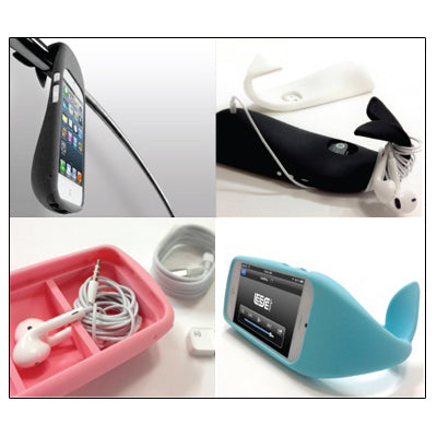 Funny Multi-function Whale Silicone Case for iPhone 5 & 5s & SE & SE