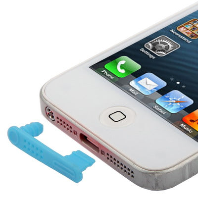 100 PCS Dock Plug and Earphone Jack Anti-dust Stopper for iPhone 5/5S/5C