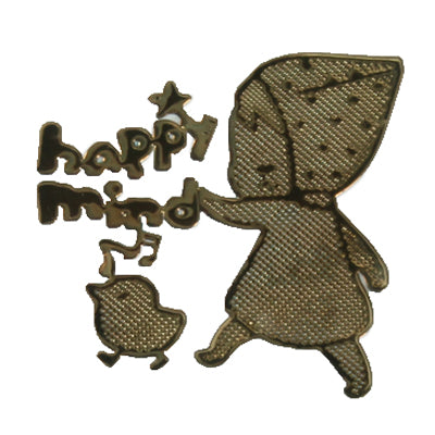 100 PCS Cute Cartoon Style Electromagnetic Wave Filter Gold Sticker for Phone PC (Random Delivery)