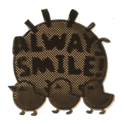 Cute Cartoon Style Electromagnetic Wave Filter Gold Sticker for Phone PC (Random Delivery)