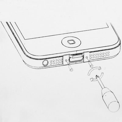 3 in 1 (Screwdriver + Screws + Landyard / Strap Tool) Install Metal Tool Kits for iPhone 5/5S/5C