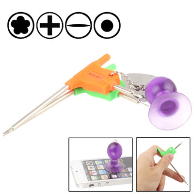 6 in 1 Gold Series Screw Driver Set for iPhone 5 / iPhone 4 & 4S (Open Tools + Pin + 0.8 + 1.2)