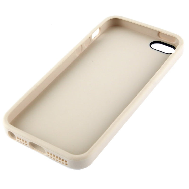 Official Design TPU with Leather Trim Case for iPhone 5 & 5